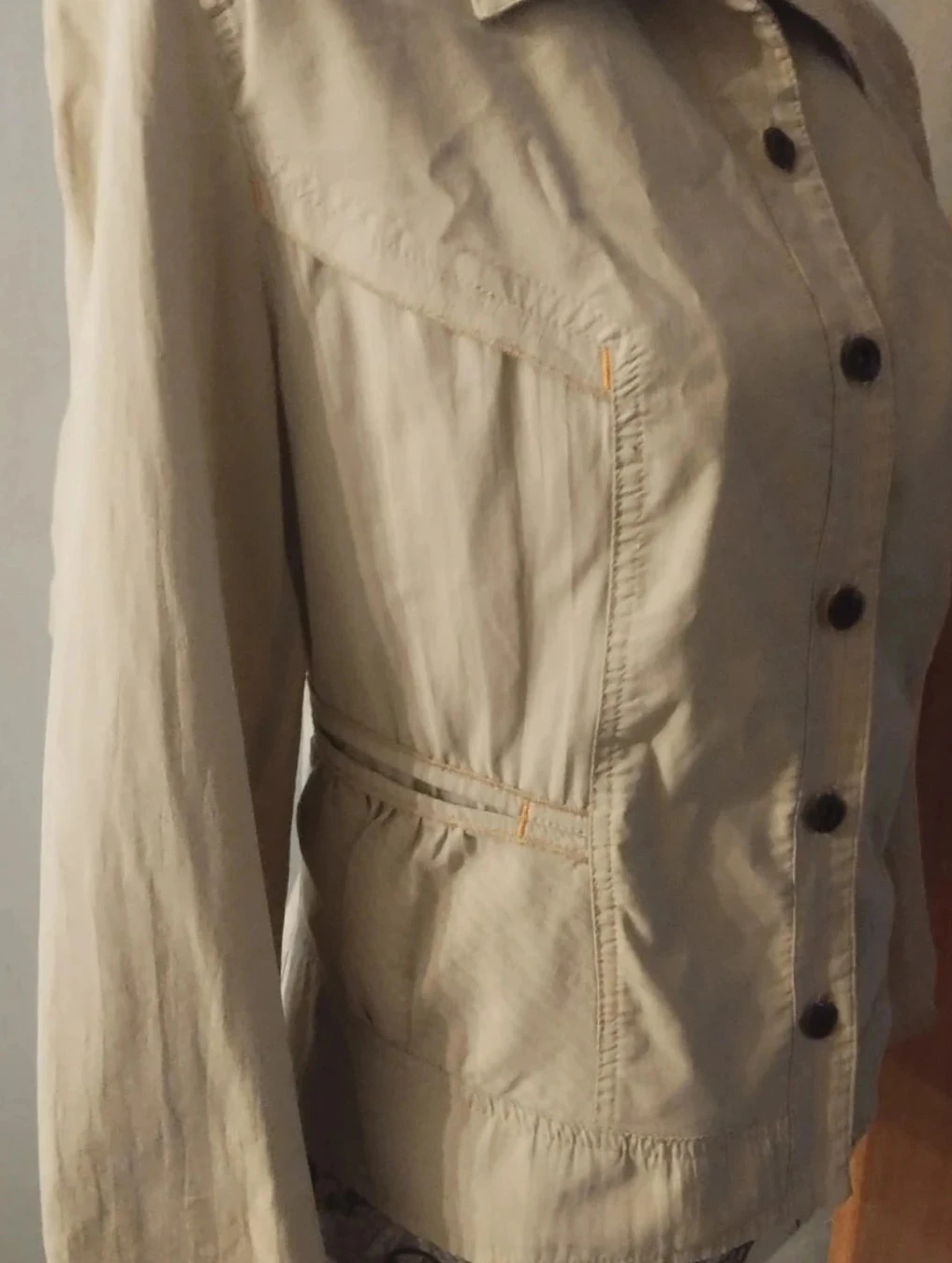 Veste creme, listrado,Cinoche Vintage T42 – photo 9